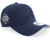 Hatstore Exclusive x Atlanta Braves 9FORTY 150 Anniversary Navy A-Frame Adjustable