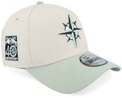 Hatstore Exclusive x Seattle Mariners Minty Visor 9FORTY Stone/Mint A-frame Adjustable