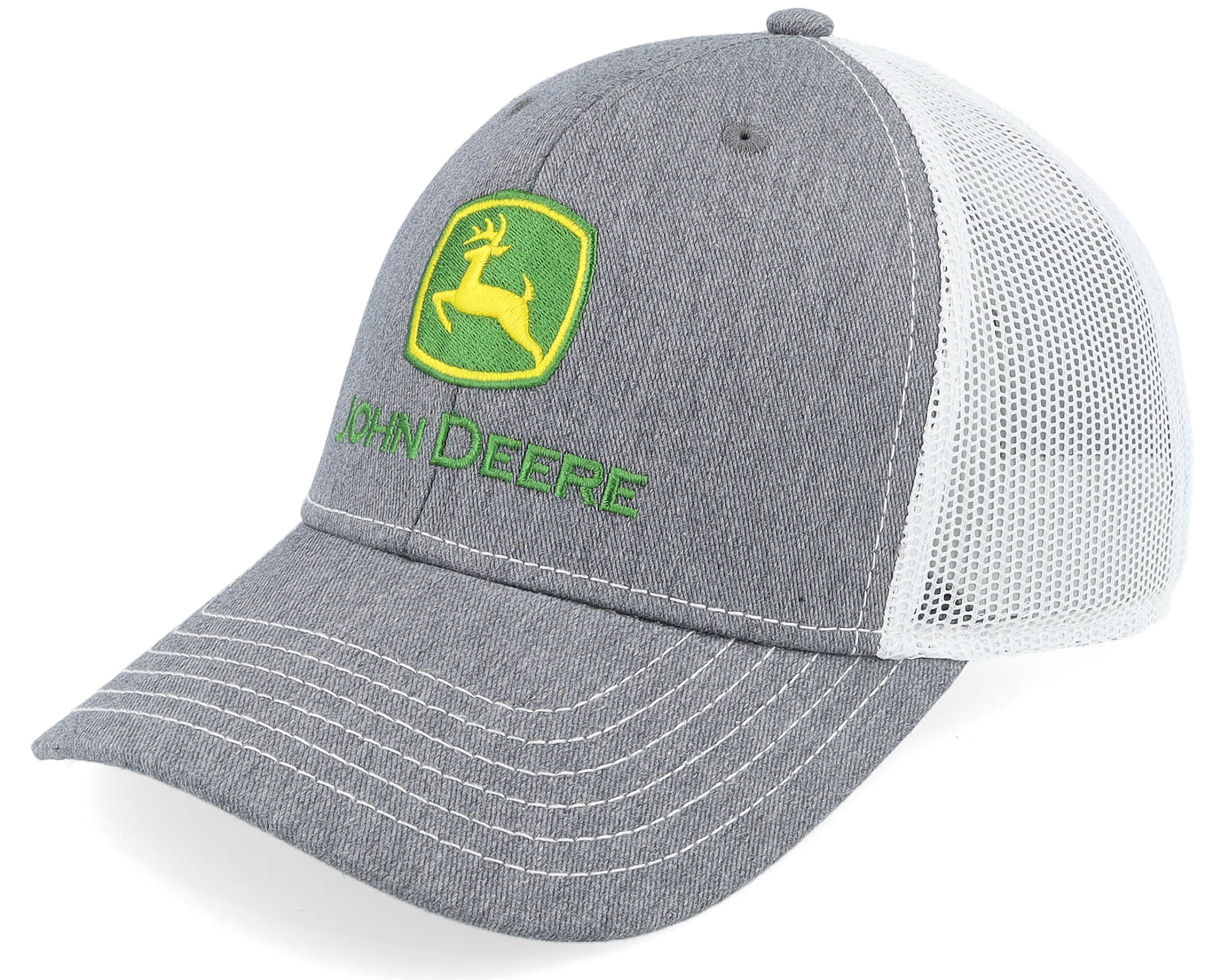 Current Embroidery White/Grey Trucker - John Deere keps - Hatstore.se