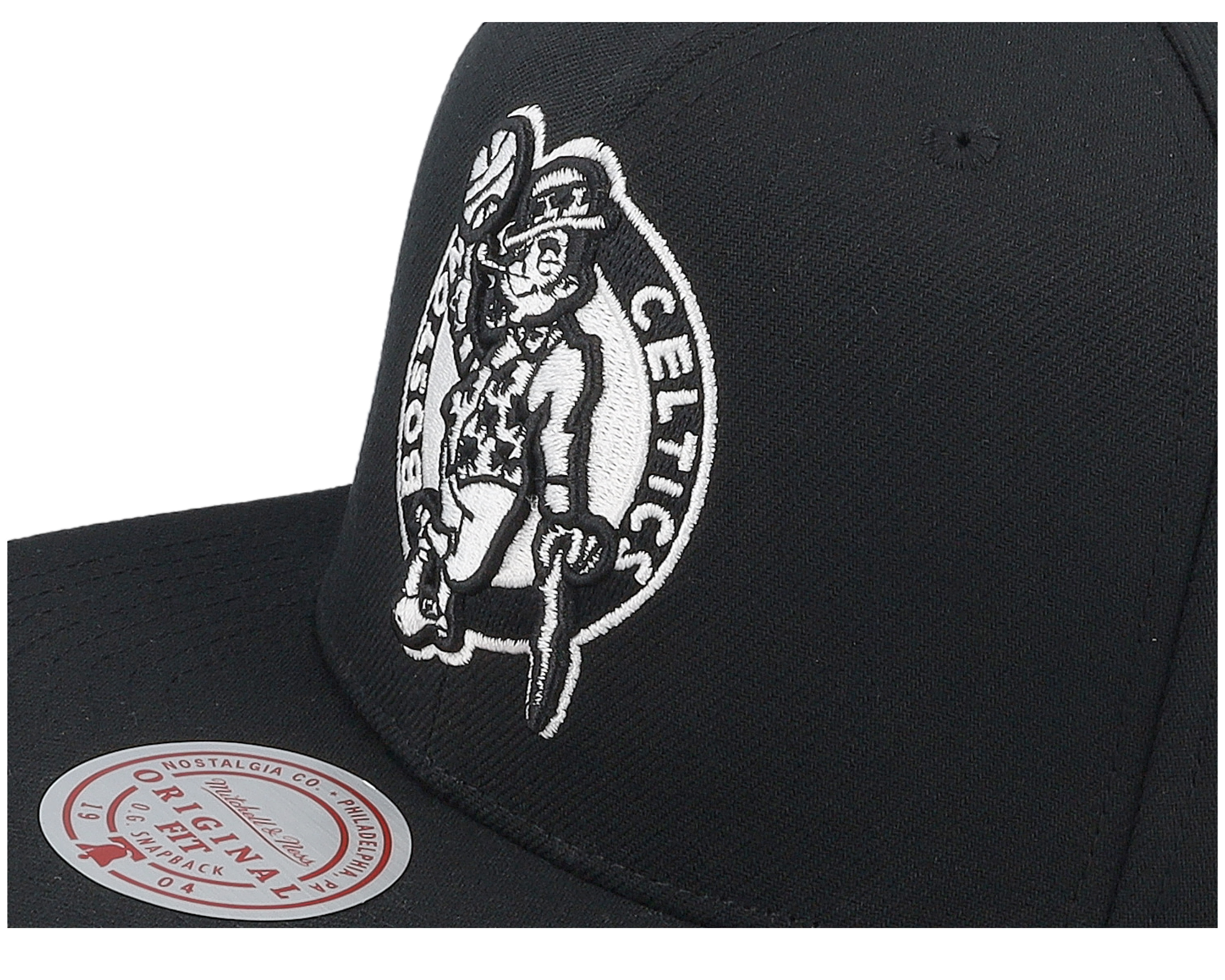 ★Mitchell & Ness Black Boston Celtics 関税込★ Celtics Mitchell & Ness Triple Play Black SnapBack Cap
