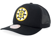 Boston Bruins Evergreen Black A-Frame Trucker