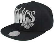Los Angeles Kings Line Work Vintage Black Snapback