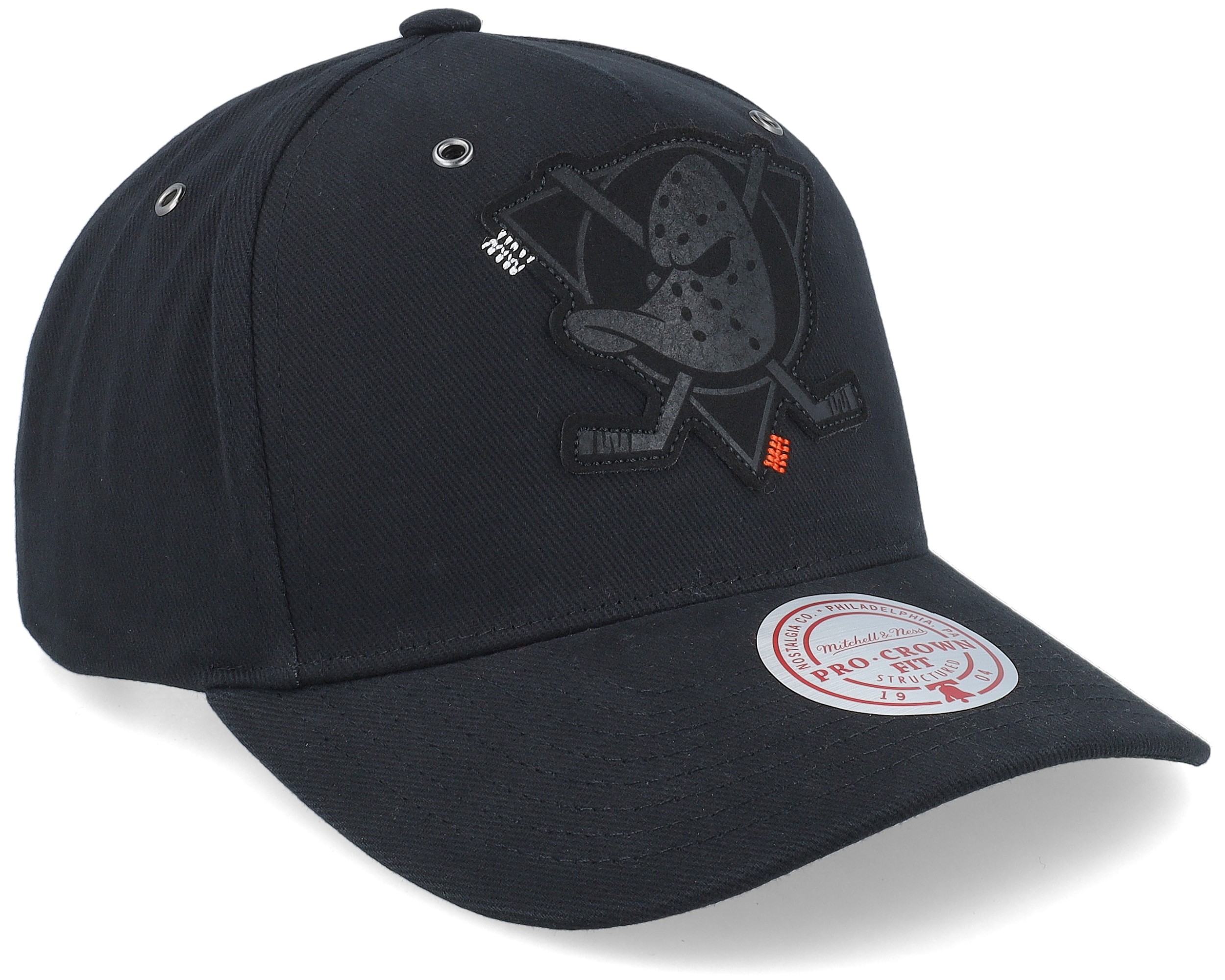 Hatstore Exclusive x Anaheim Ducks Engraved Black Adjustable