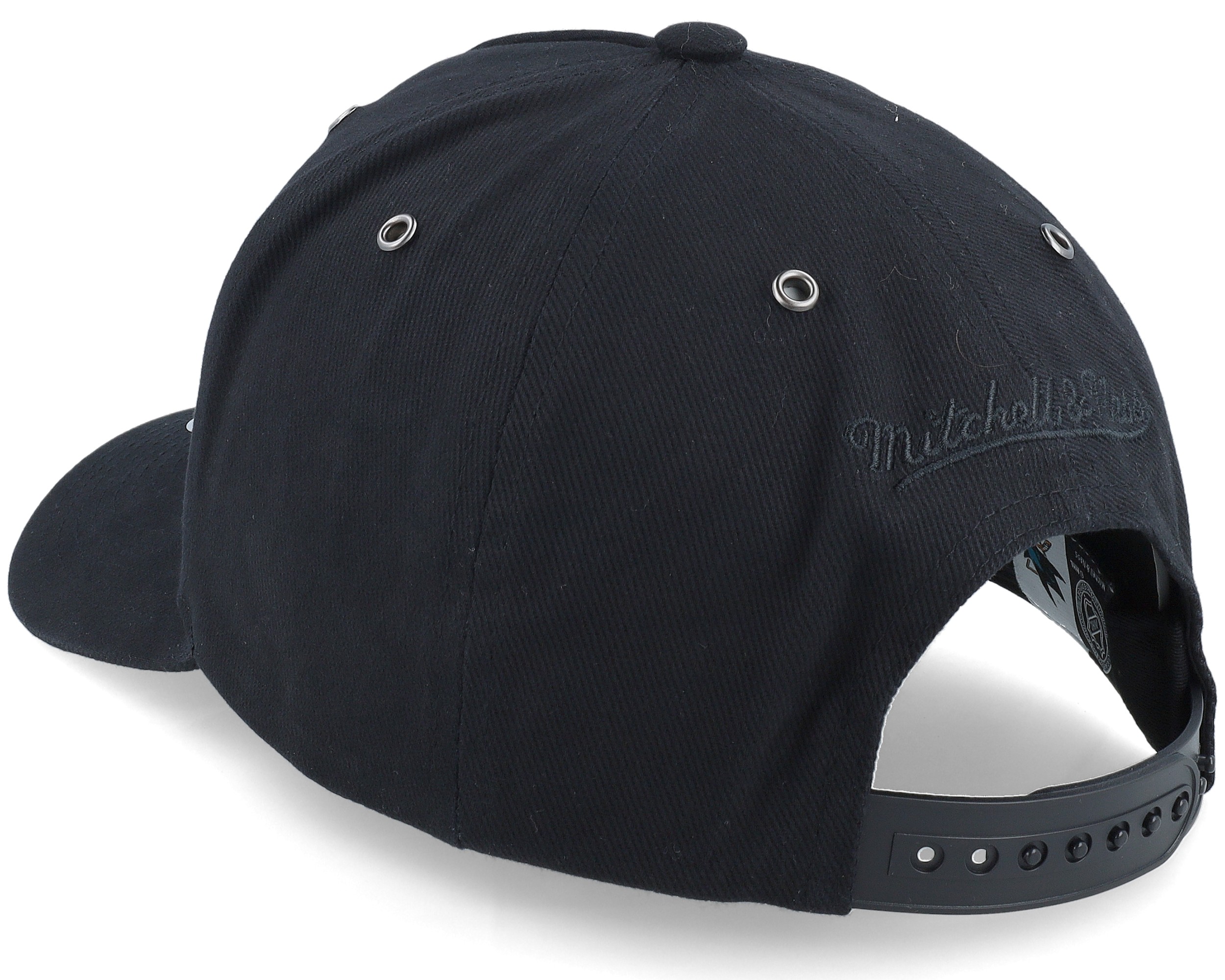 Hatstore Exclusive x San Jose Sharks Engraved Black Adjustable