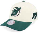 Hatstore Exclusive x New Jersey Devils Grand Suede Cream/Dark Green Adjustable
