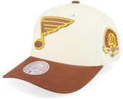 Hatstore Exclusive x St. Louis Blues Grand Suede Cream/Brown Adjustable