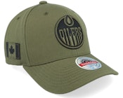 Hatstore Exclusive x Edmonton Oilers Veterans Classic Red Olive Adjustable