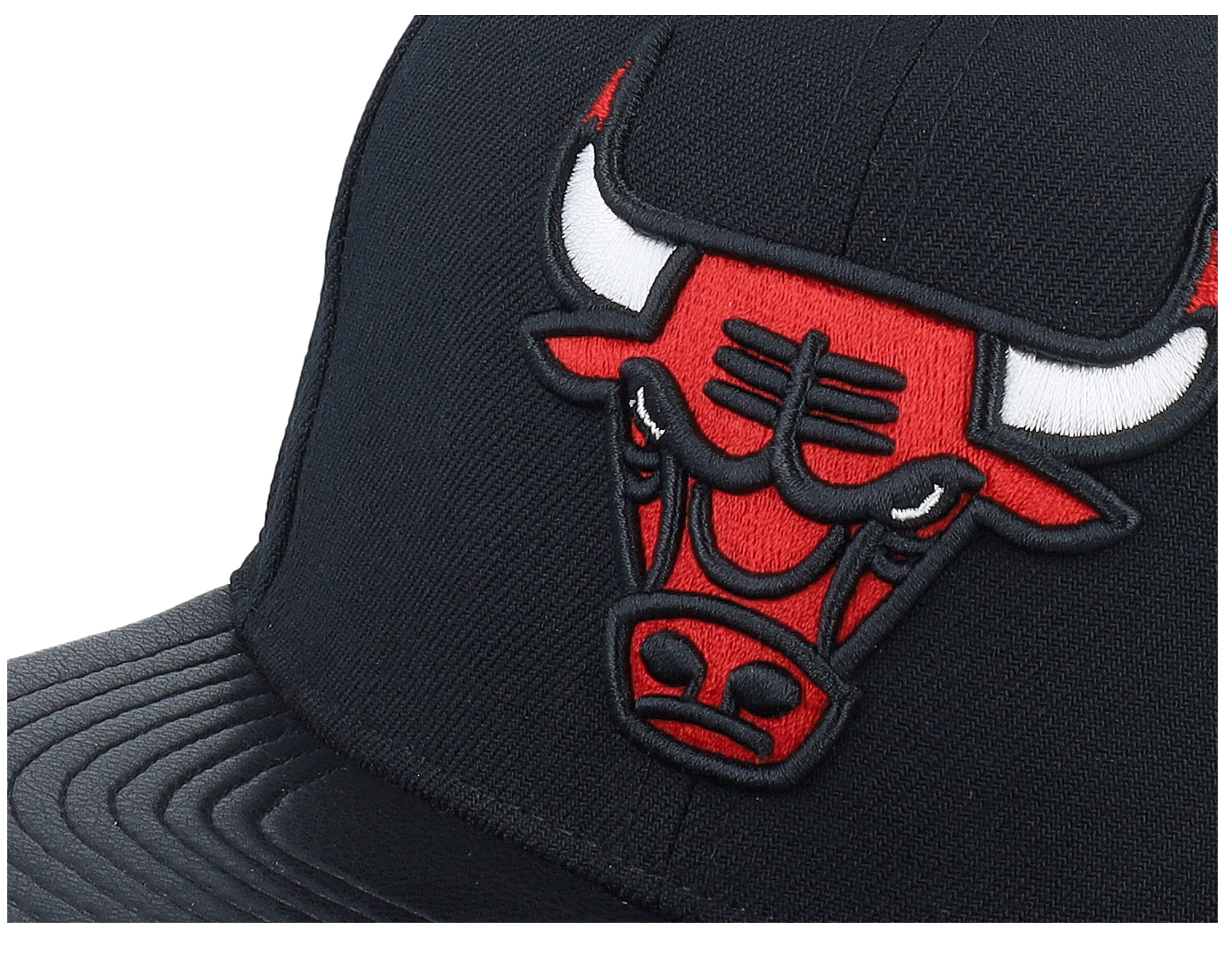 Chicago Bulls Hwc Black/Pu Leather Strapback | Hatstoreworld.com