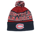Kids Montreal Canadiens NHL Beanie Navy/Red Pom