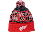 Kids Detroit Red Wings NHL Beanie Red Pom