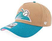 Hatstore Exclusive x Colorado Rockies Sure Shot Mvp Dt Camel/Blue A-frame Adjustable