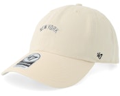 New York Yankees Base Runner Script Clean Up Natural Dad Cap