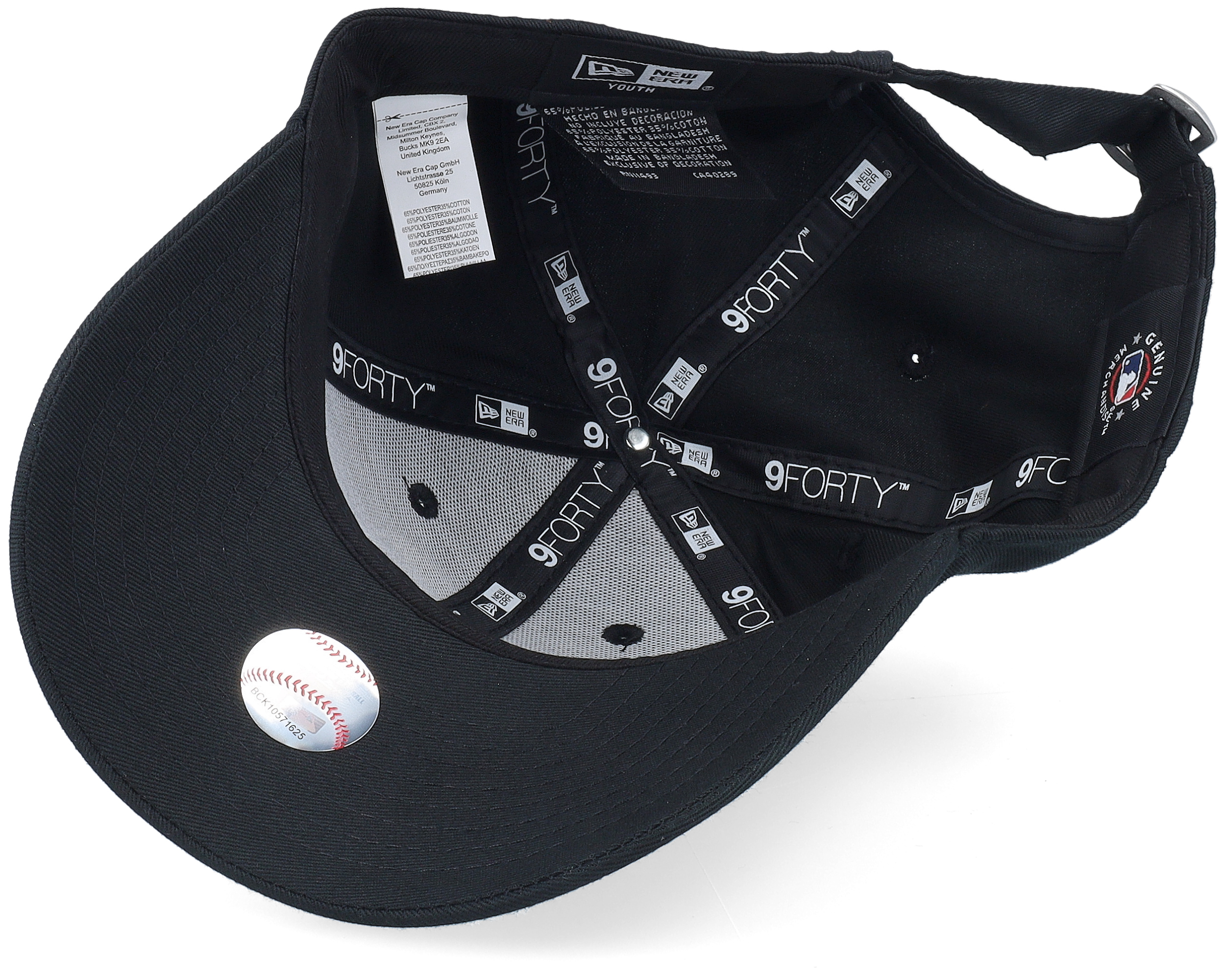 Kids New York Yankees Apple 9FORTY Black Adjustable - New