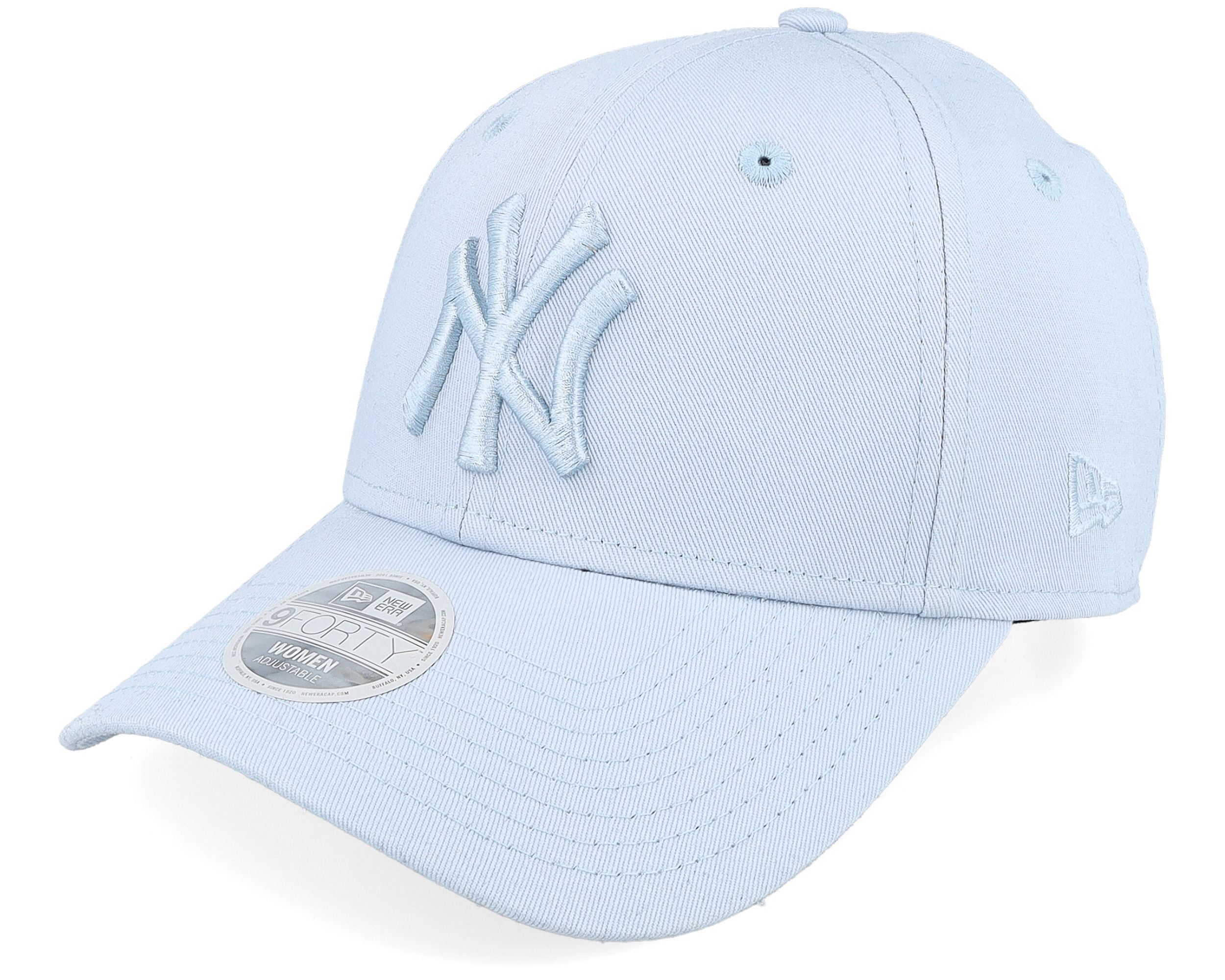 New York Yankees Womens League Essential 9FORTY Light Blue Adjustable New Era