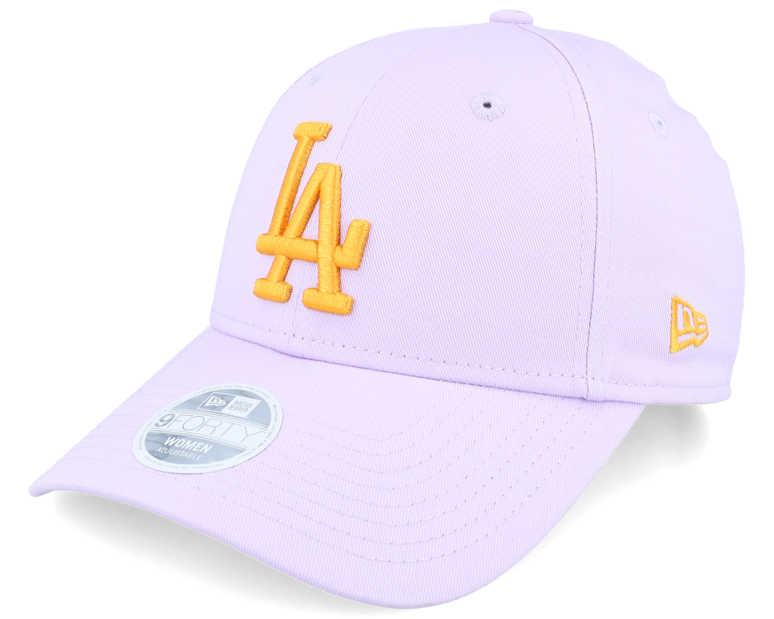 Los Angeles Dodgers Womens League Essential 9FORTY Purple Gold Adjustable New Era Hatstorecompany