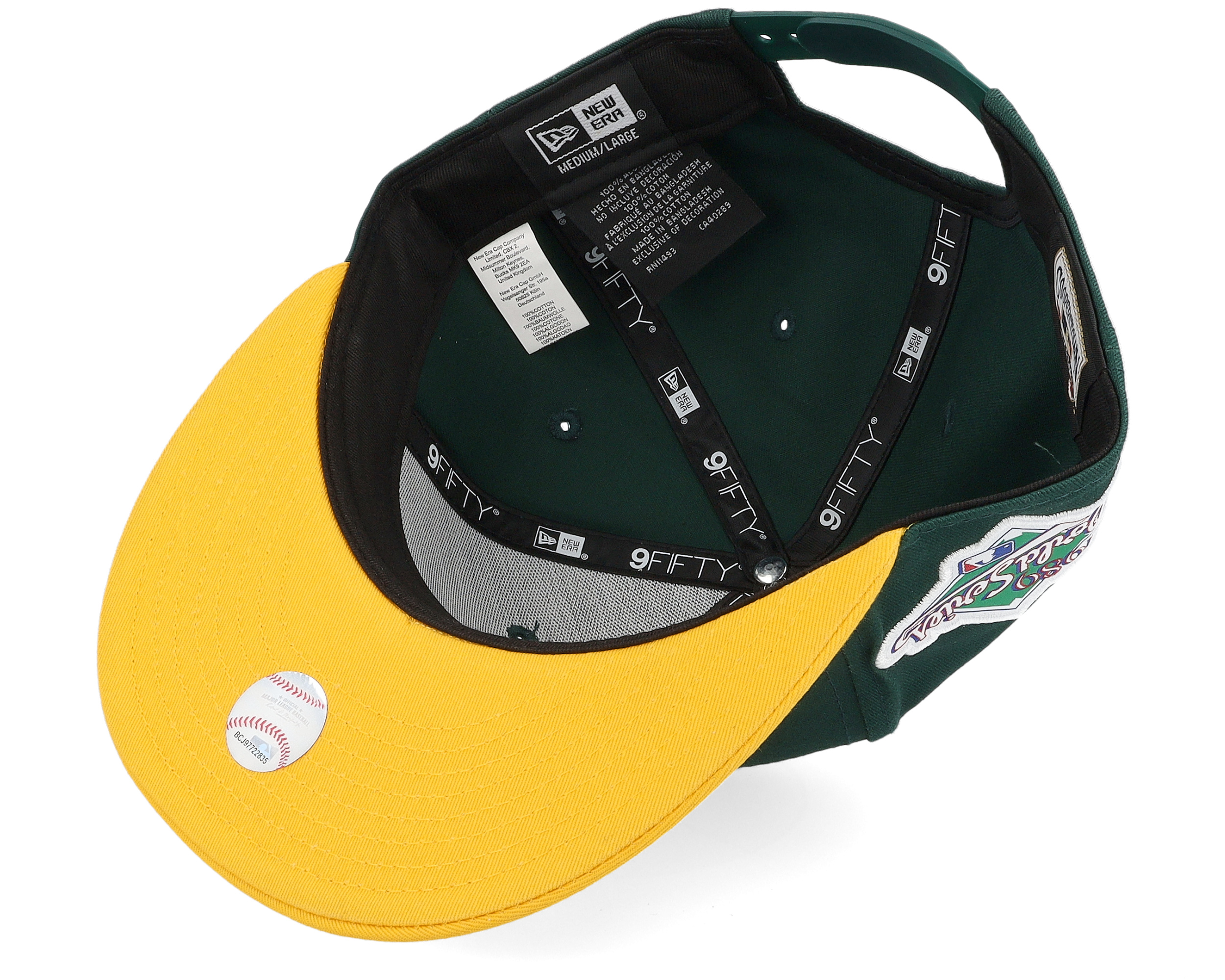 Oakland Athletics Team Colour MLB 9FIFTY Dark Green/Yellow