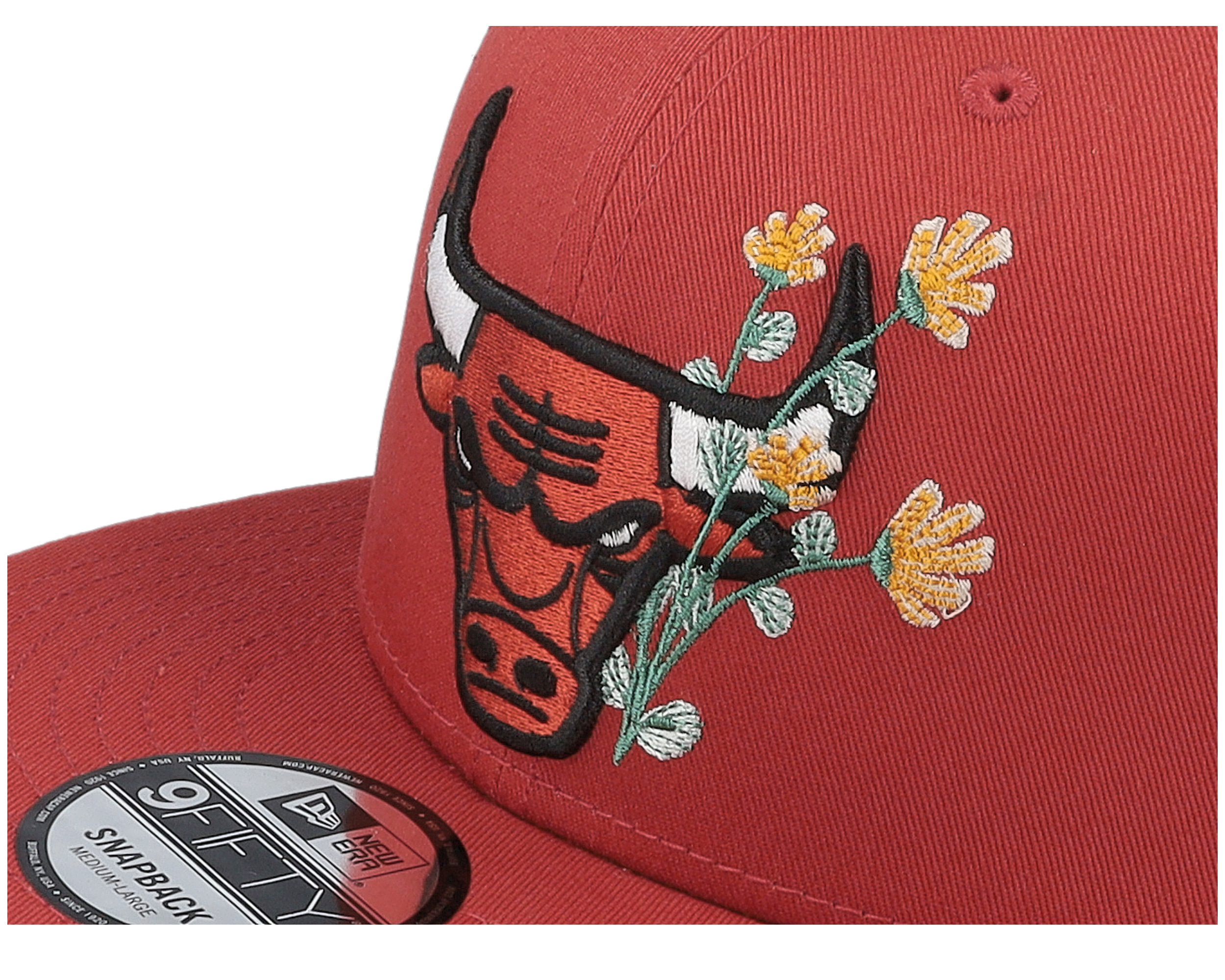 Chicago Bulls Seasonal Flower 9FIFTY Terracotta Snapback