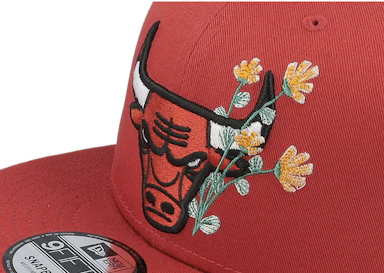 Chicago Bulls Seasonal Flower 9FIFTY Terracotta Snapback