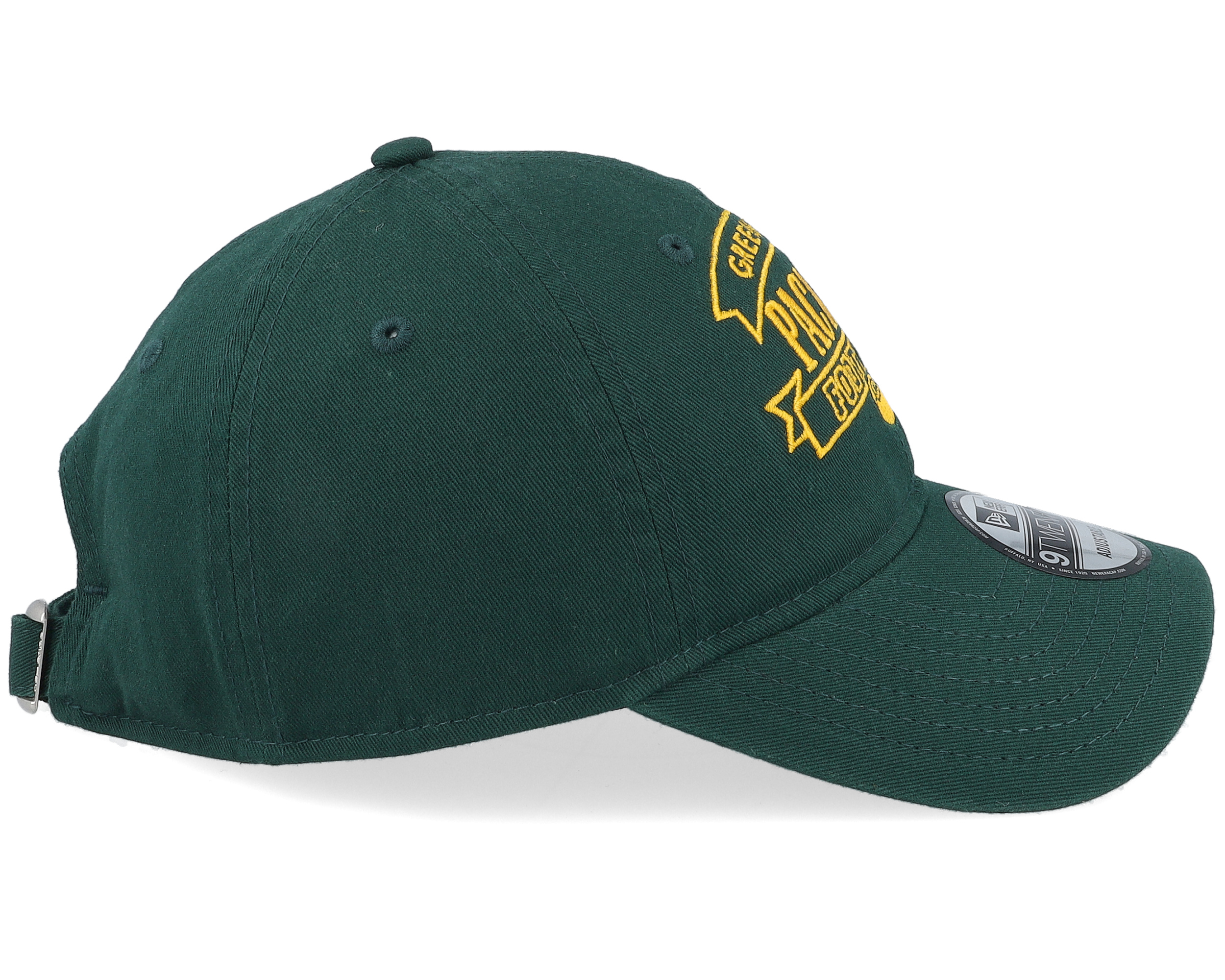 Green Bay Packers Retro NFL 9TWENTY Dark Green Dad Cap - New