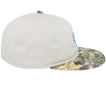 Seattle Mariners MLB Realtree 59FIFTY Stone/Camo Fitted