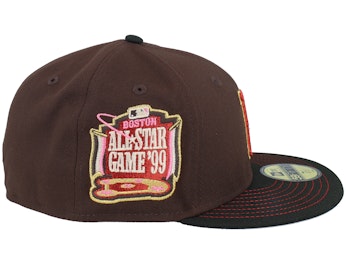 Boston Red Sox Mahogny Moments 59FIFTY All Star Game 99 Burnt Wood