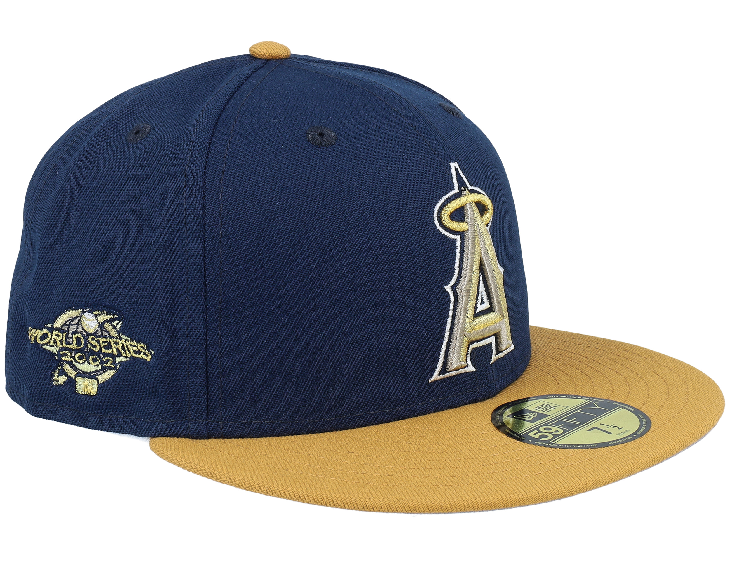 Los Angeles Angels Retro Rewind 59FIFTY World Series 02 Oceanside Navy Tan Fitted New Era