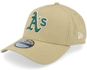 Oakland Athletics Canvas Logo Essentials Khaki A-frame Adjustable