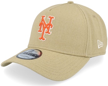 New York Mets Canvas Logo Essentials Khaki A-frame Adjustable
