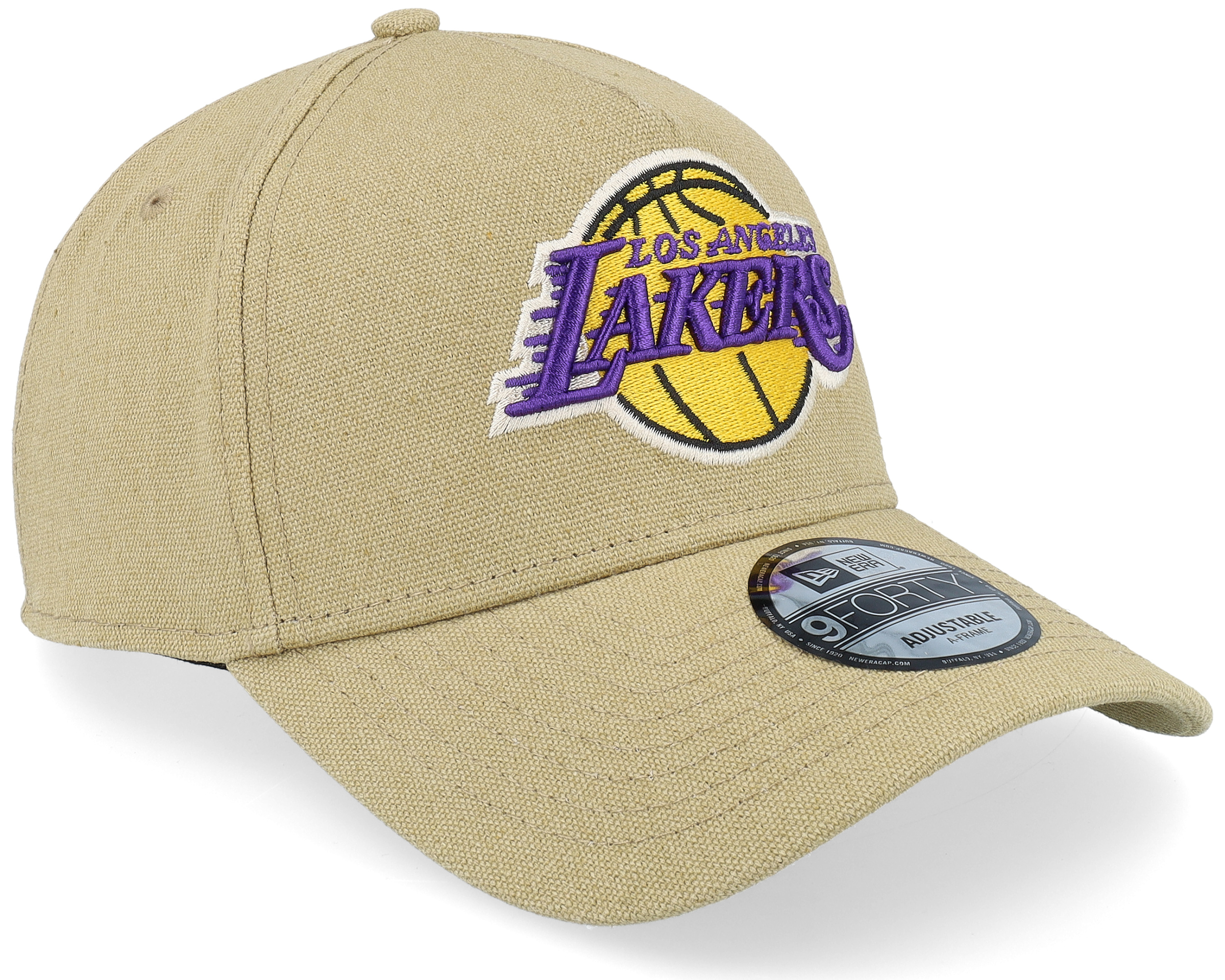 Los Angeles Lakers Canvas Logo Essentials Khaki A-frame Adjustable