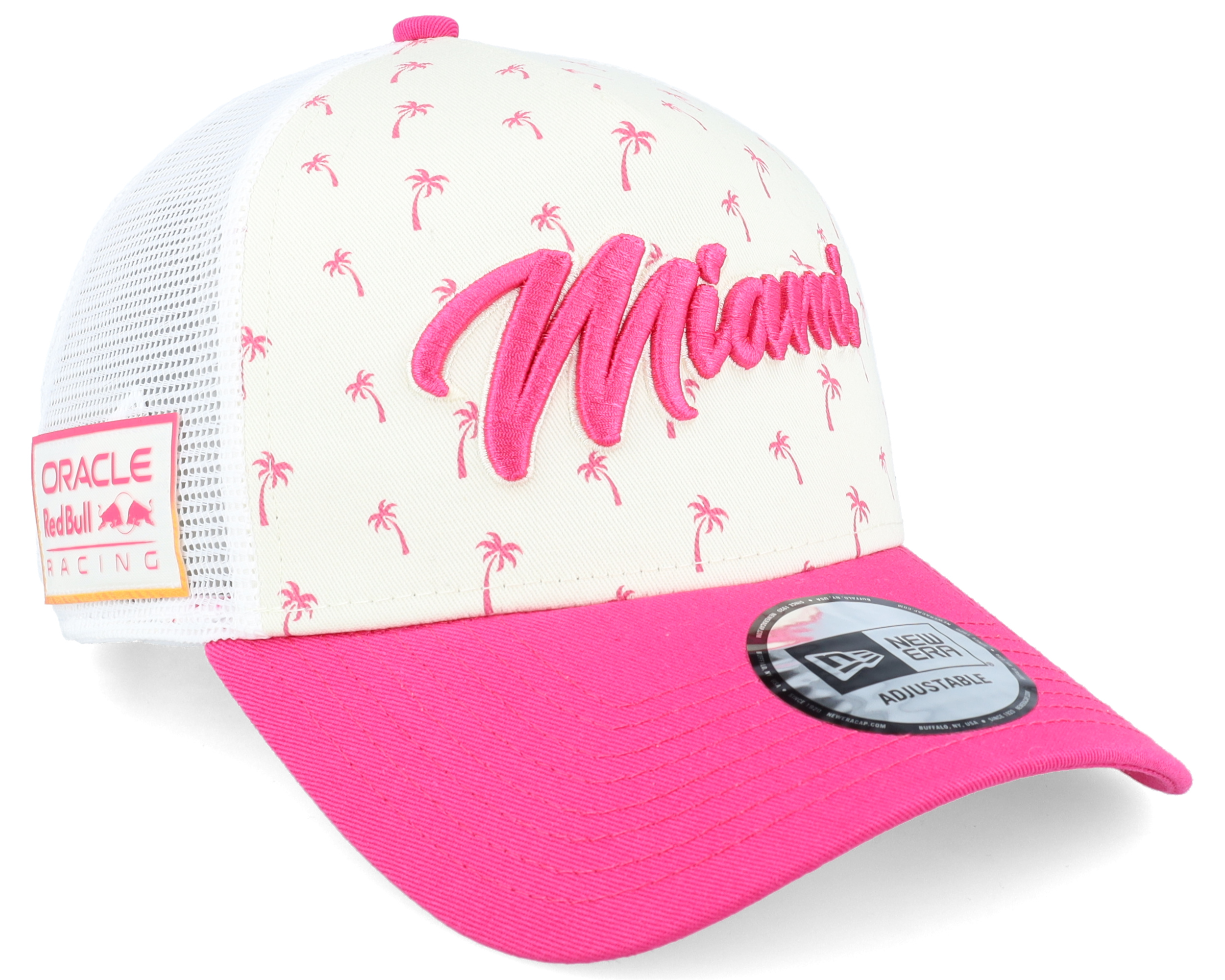 Red Bull F1 24 Miami Off-white E-frame Trucker - New Era keps - Hatstore.se