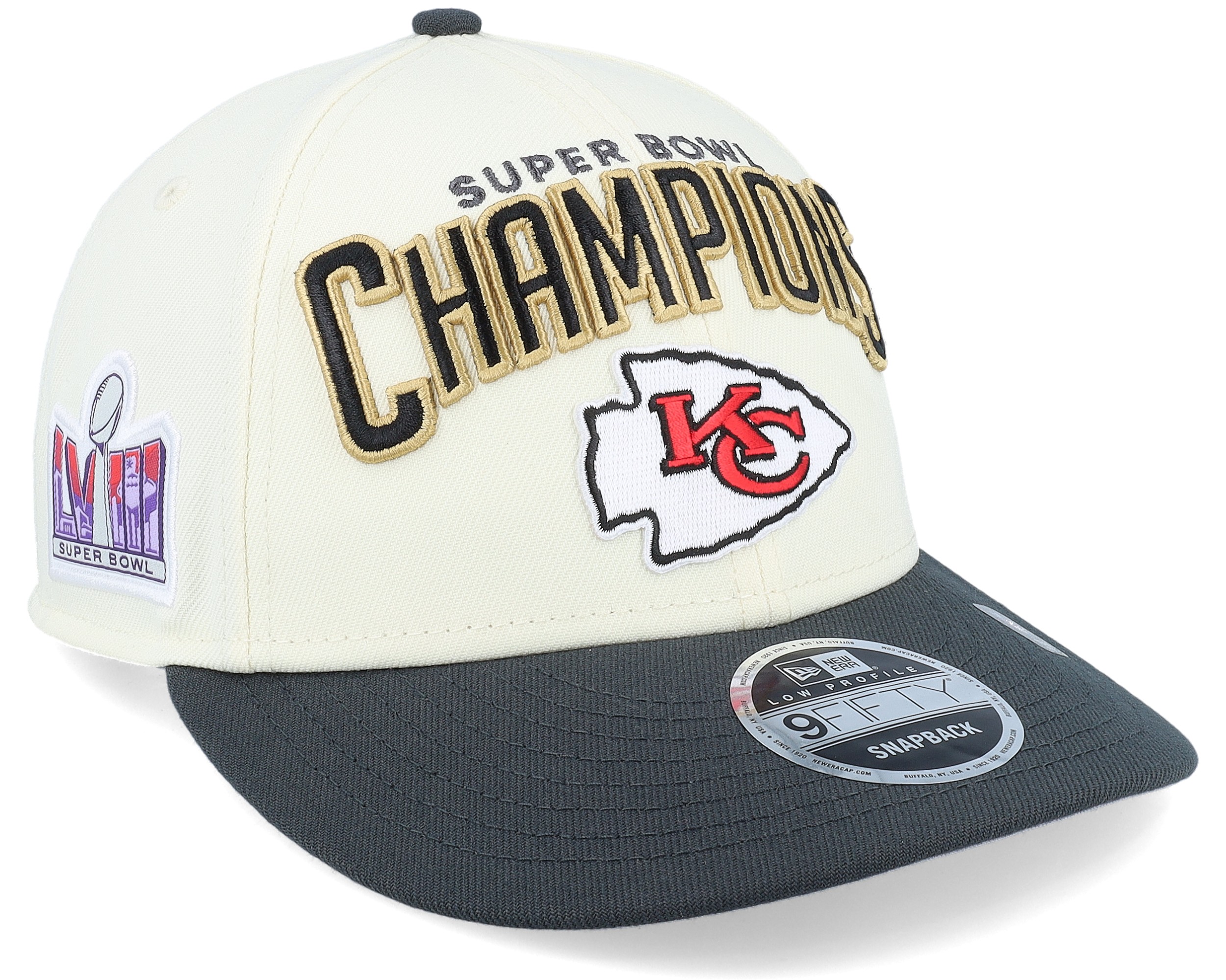 Kansas City Chiefs NFL 23 Champ Low Profile 9FIFTY Natural Charcoal Snapback New Era