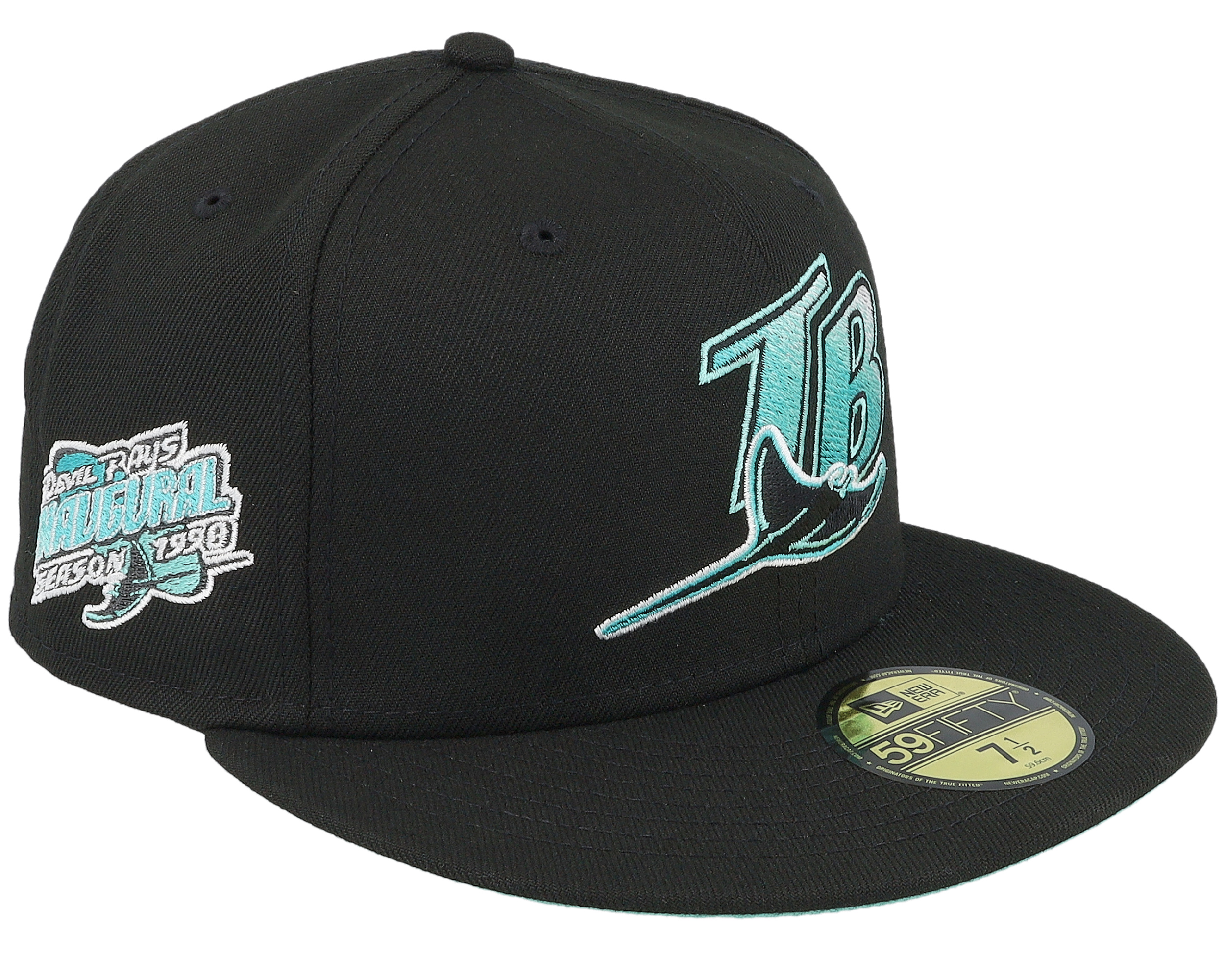 Tampa Bay Rays Midnight Forest 59FIFTY Black/Mint 98ing Fitted