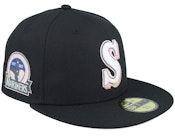 Hatstore Exclusive x Seattle Mariners Pink Triplets 59FIFTY 30 Black/Pink Fitted