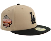 Hatstore Exclusive x Los Angeles Dodgers 59FIFTY 40 Anniversary Camel/Black Fitted