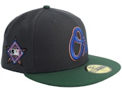 Hatstore Exclusive x Baltimore Orioles 59FIFTY All Star Game Grey/Olive Green Fitted