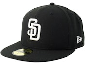 Hatstore Exclusive x San Diego Padres 59FIFTY Black Fitted