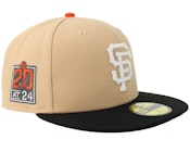 Hatstore Exclusive x San Francisco Giants 59FIFTY Camel/Black Fitted