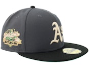 Hatstore Exclusive x Oakland Athletics 59FIFTY World Series Grey/Black Fitted