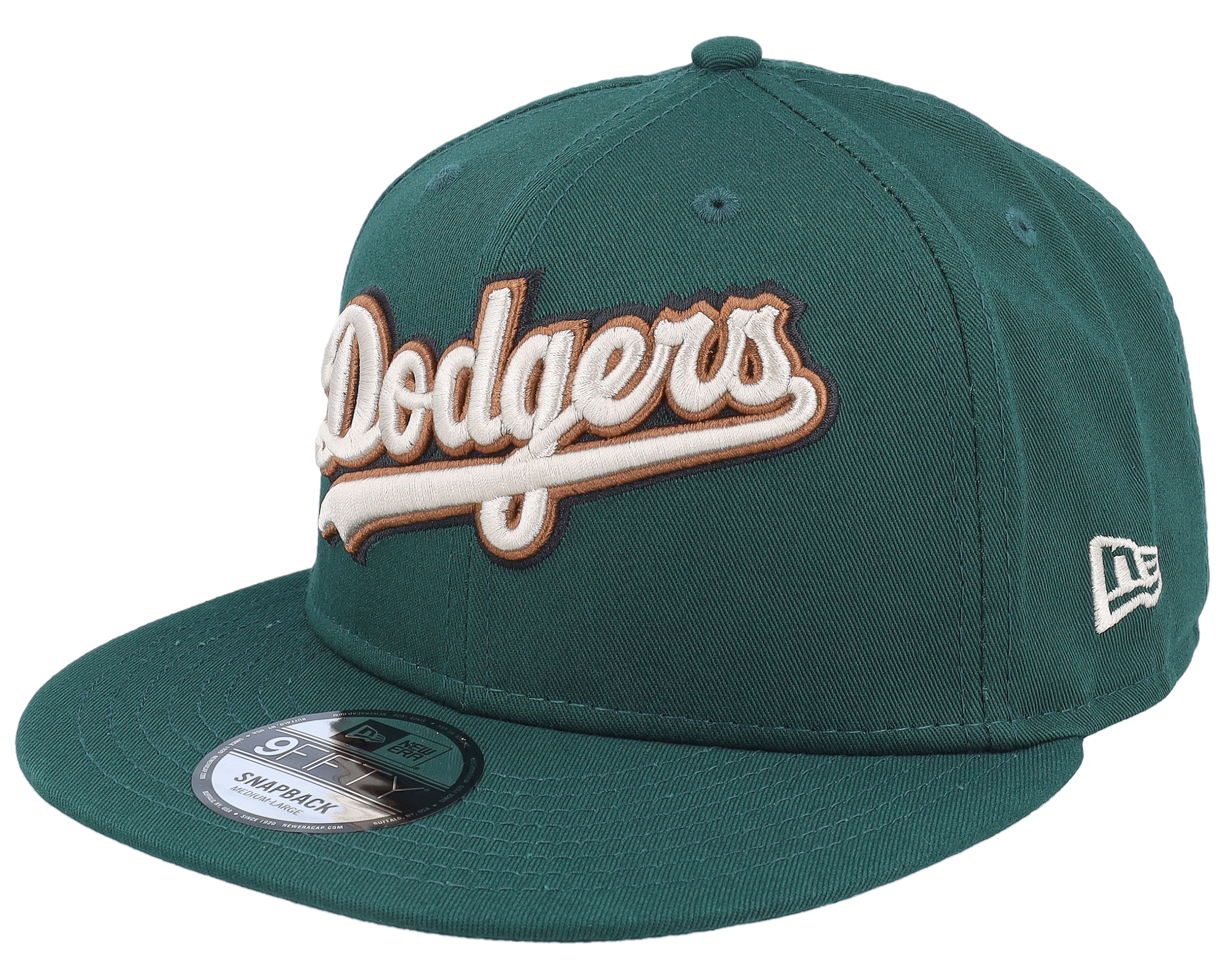 Los Angeles Dodgers Wordmark Patch 9FIFTY Dark Green Snapback