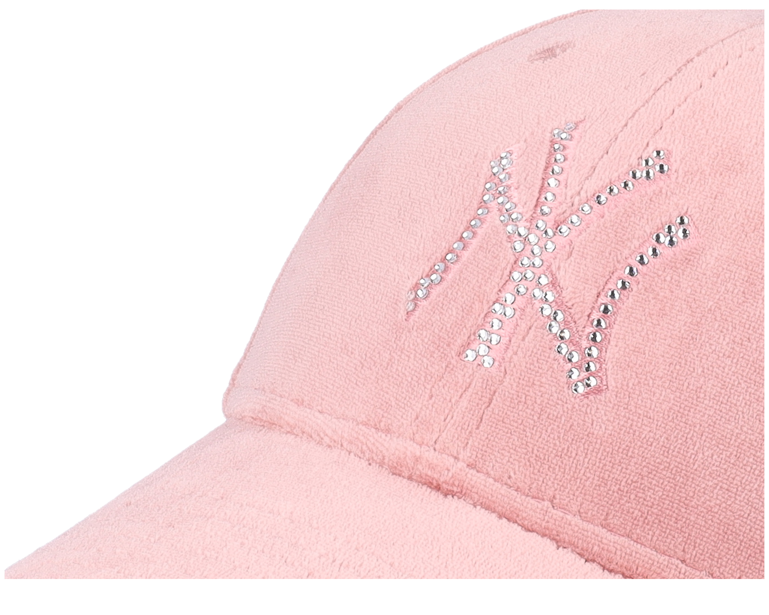 New York Yankees Womens Velour Diamante 9FORTY Pink