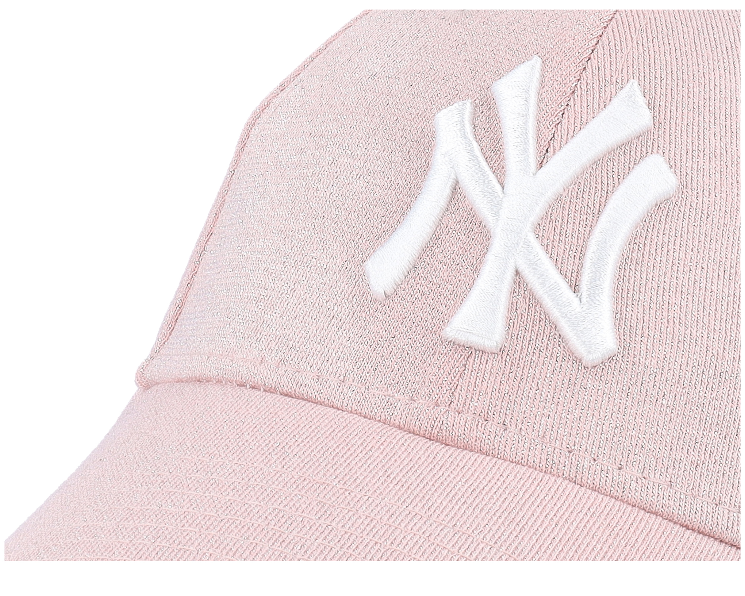 New York Yankees Womens Glitter 9FORTY Pink/White Adjustable