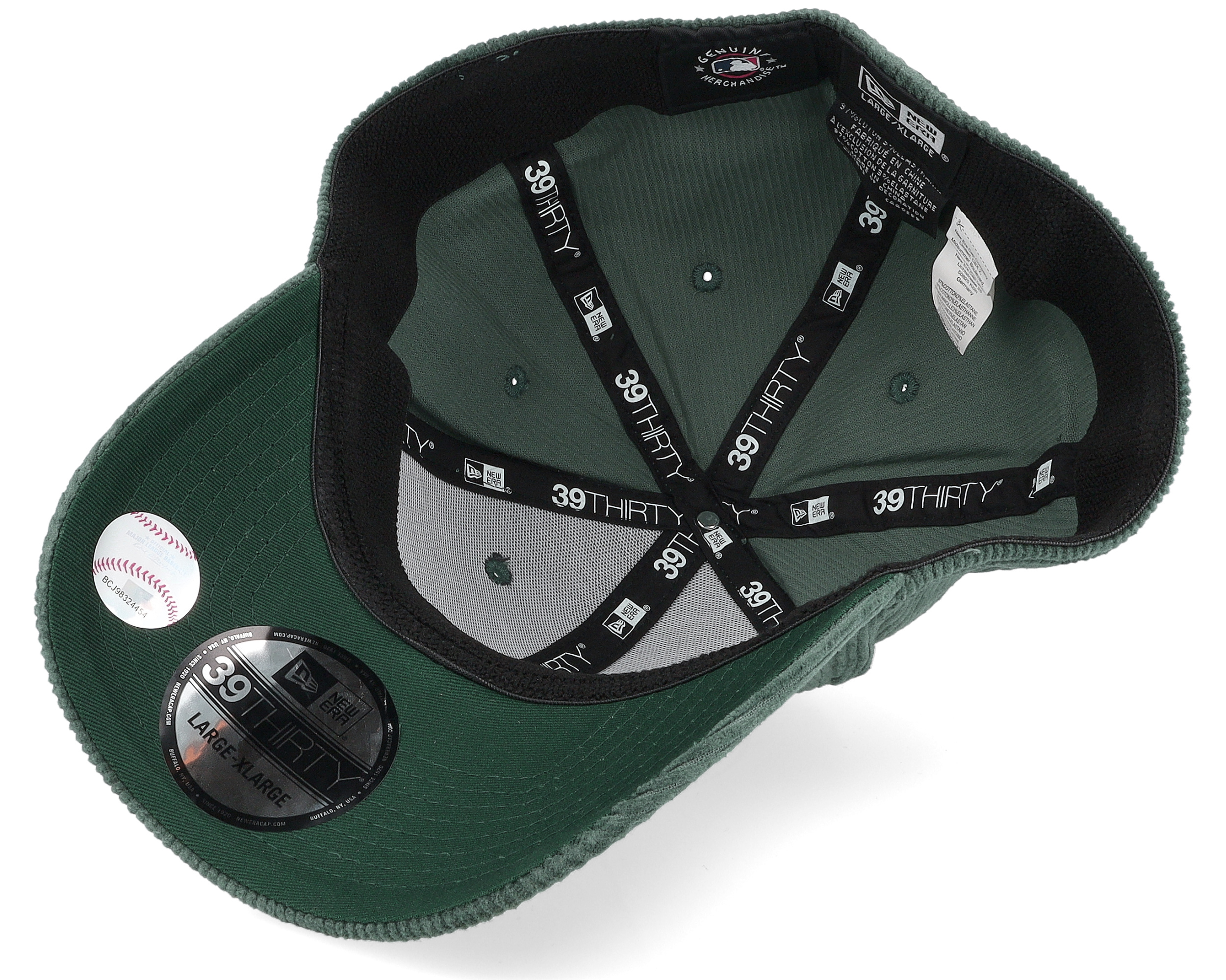 ◎New Era◎ MLB New York Yankees Corduroy Ball Cap Green 139 Men's New York Yankees New Era Dark Green MoMA Corduroy