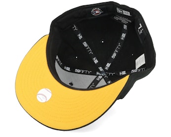 Black And Yellow Baseball Cap Pittsburgh Pirates Hindsight 59FIFTY