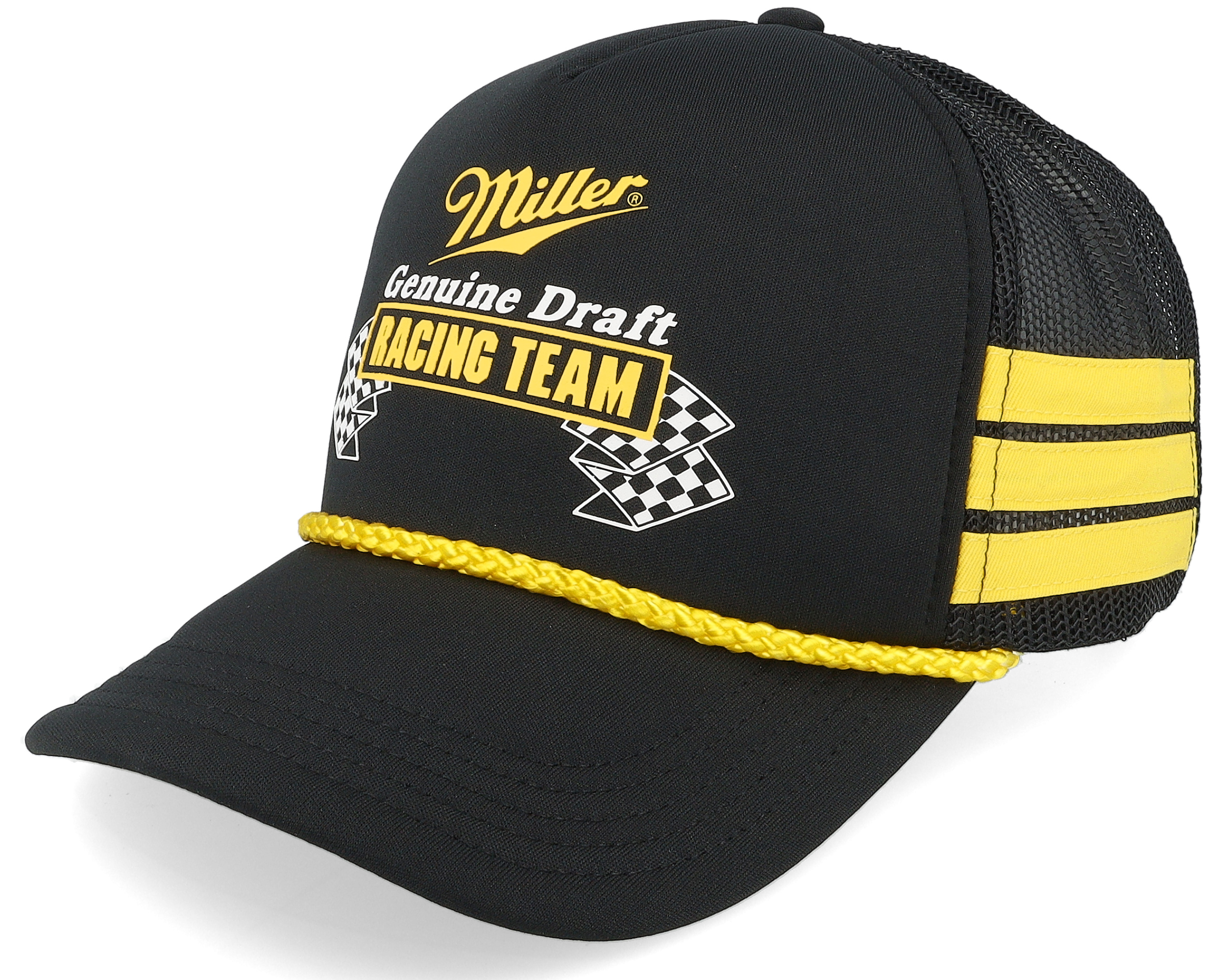 Miller Genuine Draft Talladega Black Trucker American Needle