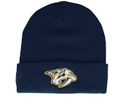 Nashville Predators Terrain Knit Solid Navy Cuff