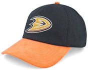 Anaheim Ducks Burnett Black/Orange Corduroy Adjustable