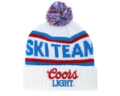 Coors Light Pillow Line White Pom