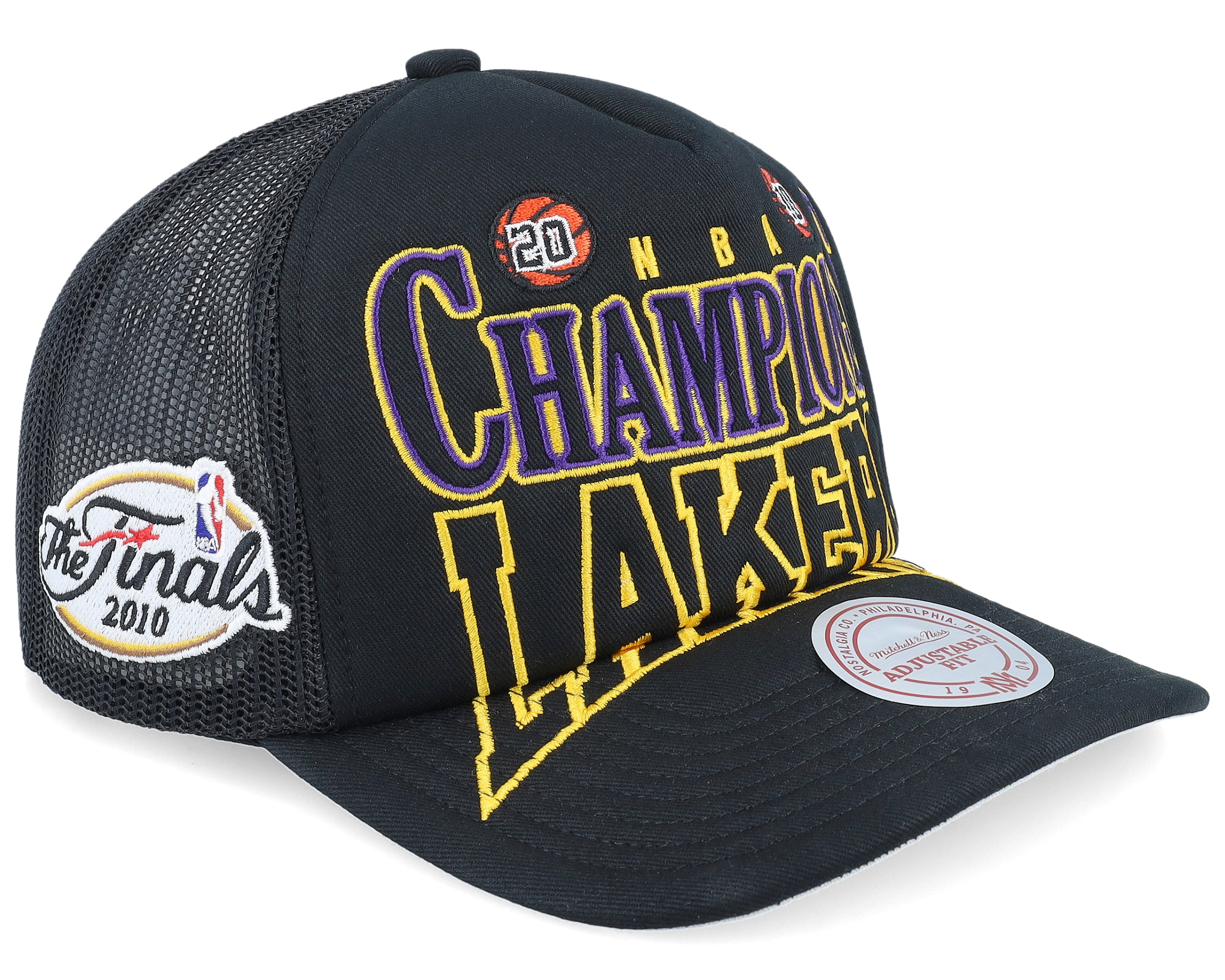 Los Angeles Lakers Big Champ Black Trucker
