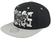 Los Angeles Kings Shattered Vintage Black/Grey Snapback