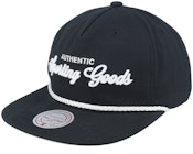 Sporting Goods Deadstock Branded Black Snapback